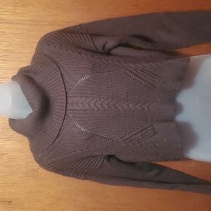Express sweater shorter length brown color small petite.